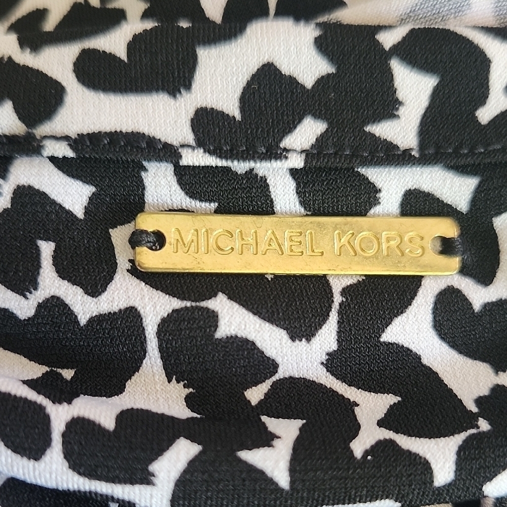 Michael Kors Black White Sheath Dress Sleeveless Work Office L - Picture 10 of 11